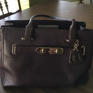Coach purse - brown - good condition- tote bag